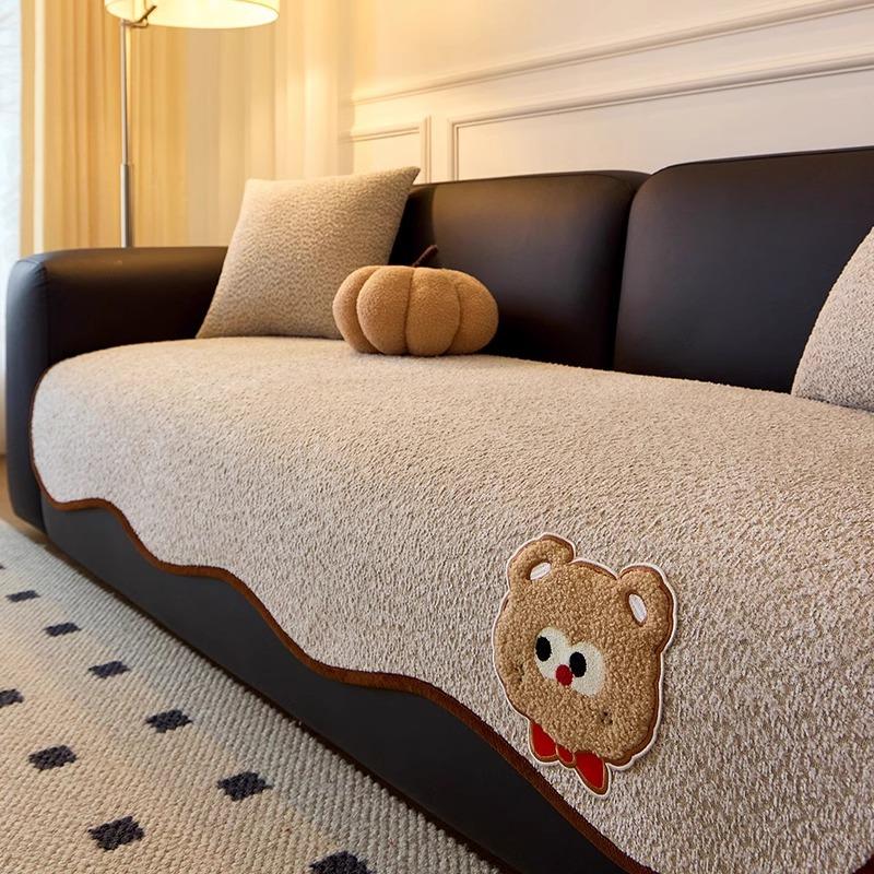 Chenier Special-Shaped Irregular One-Piece New High-End Four-Season Universal Non-Slip Leather Sofa Special Pad