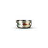 Rolimoli Steel bhog thali Set of 4 pcs for laddu gogal bhog thali with Glass Bowl and Spoon Stainless Steel