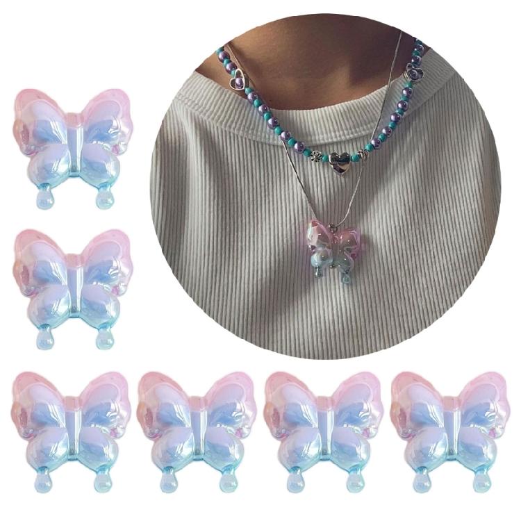 Butterfly Scattered Beads Color Loose Bead Phone Bracelet Accessories Materials