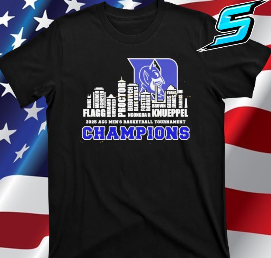 DuKeee Blue Devils 2025 Acc Men Basketball Tournament Champions T-Shirt Unisex T-Shirt S