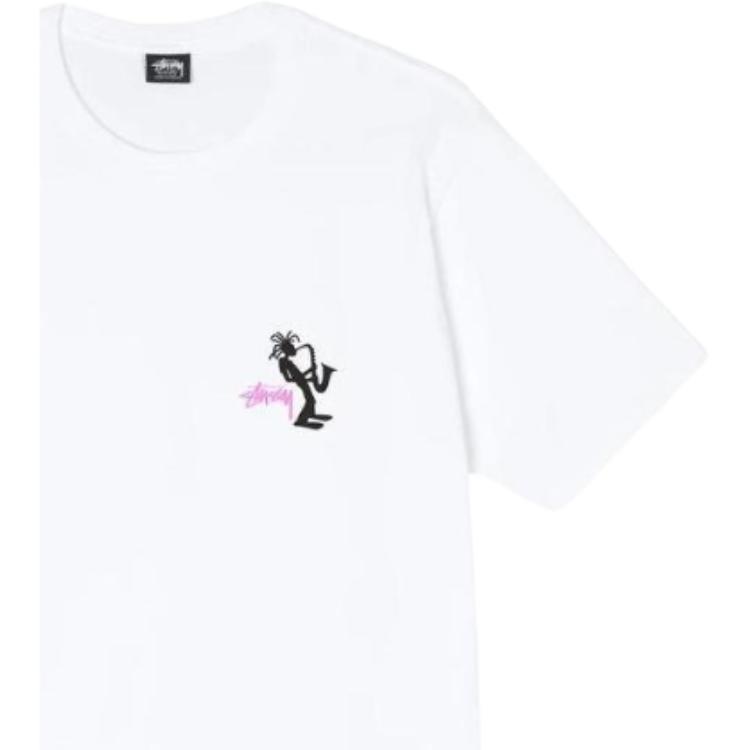 Stussy Printed Crew Neck T-Shirt Men tops White 3903760