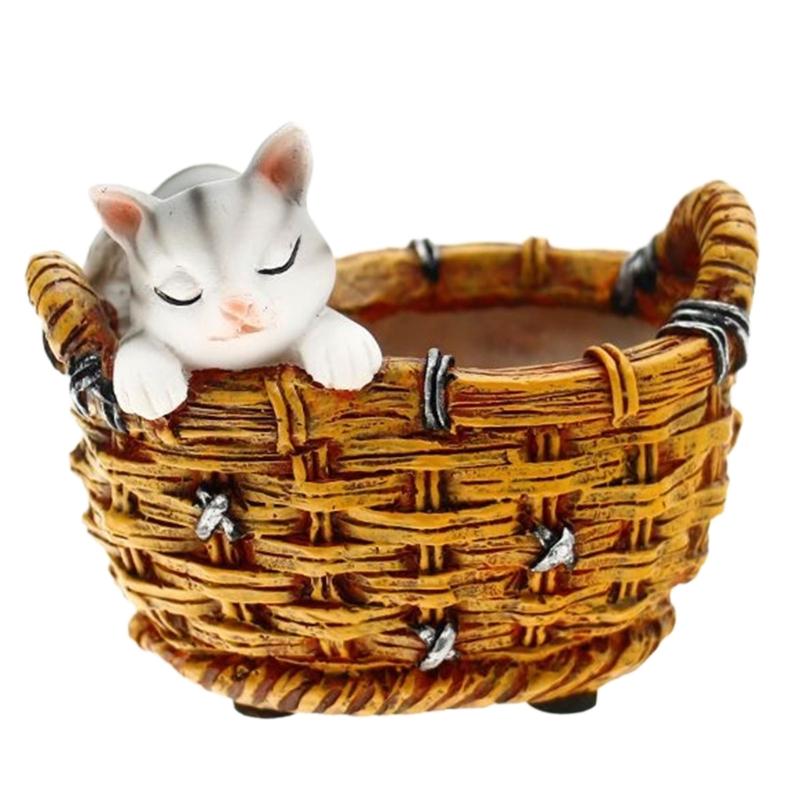 Durable Silicone Mold Woven Flower Basket Flower Vase Epoxy Molds Succulent Planter Pots Casting Mould Home Decorations