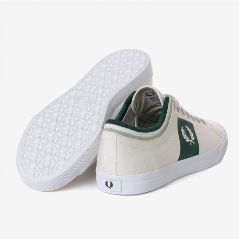 Fred Perry Unisex Twill Sneakers Underspin Tipped Cuff Sfpu2317106 254