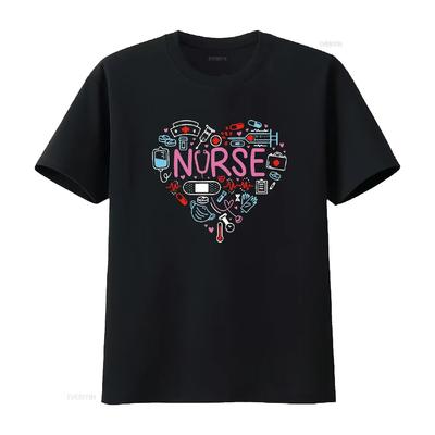 Nurse Love Nursing Student Rn Life Thank You S For Women Long Sleeve T Shirt Black X Large Vintage Washed Slightly Versatile