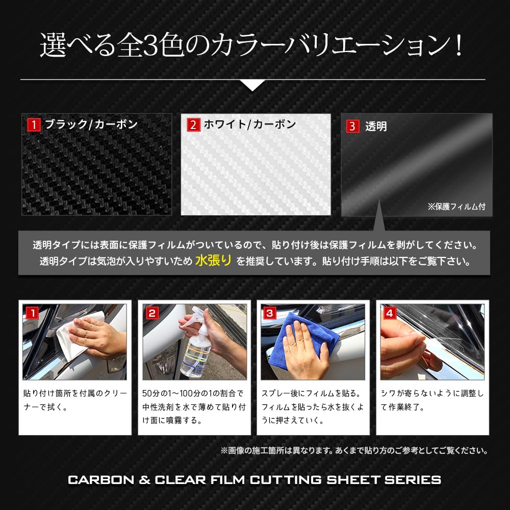 Delica Mini Foot Scratch Protection Carbon Fiber Look Sheets Pieces X 6 DELICA MINI Carbon Fiber Clear Film Cutting Sheet Scratch Prevention Custom