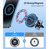 Support de voiture VICSEED pour MagSafe [Puissance magnétique la plus forte améliorée] Support de téléphone magnétique pour aérateur de voiture Support de support de téléphone de voiture magnétique réglable à 360° pour