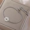 Stainless Steel Je Star of David Charm Bracelet Women Men Adjustable Hexagram Map Bracelets Amulet Jewelry Wholesale