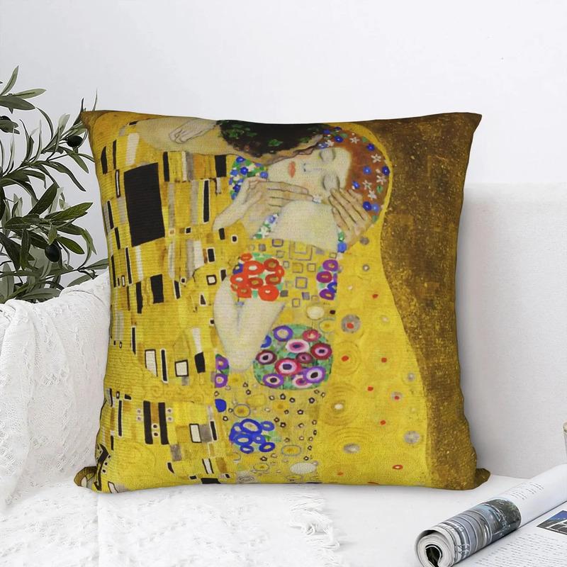Capa De Almofada Quadrada The Kiss, Gustav Klimt S
