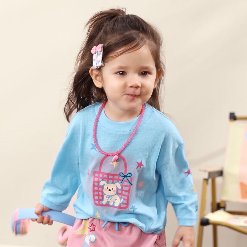 LUSON Baby Girls Cartoon Long Sleeve T-Shirt 80