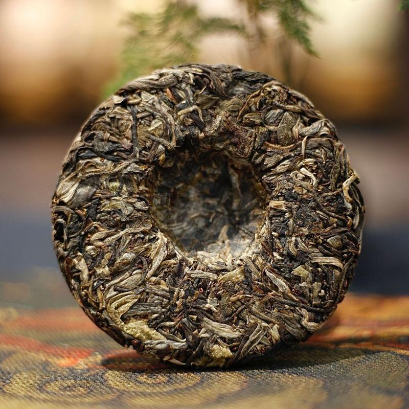 Yibang Mansong Pu-erh Raw Tea Cake Yiwu Seven Seeds Pu-erh Tea Cake 100g/3.52oz