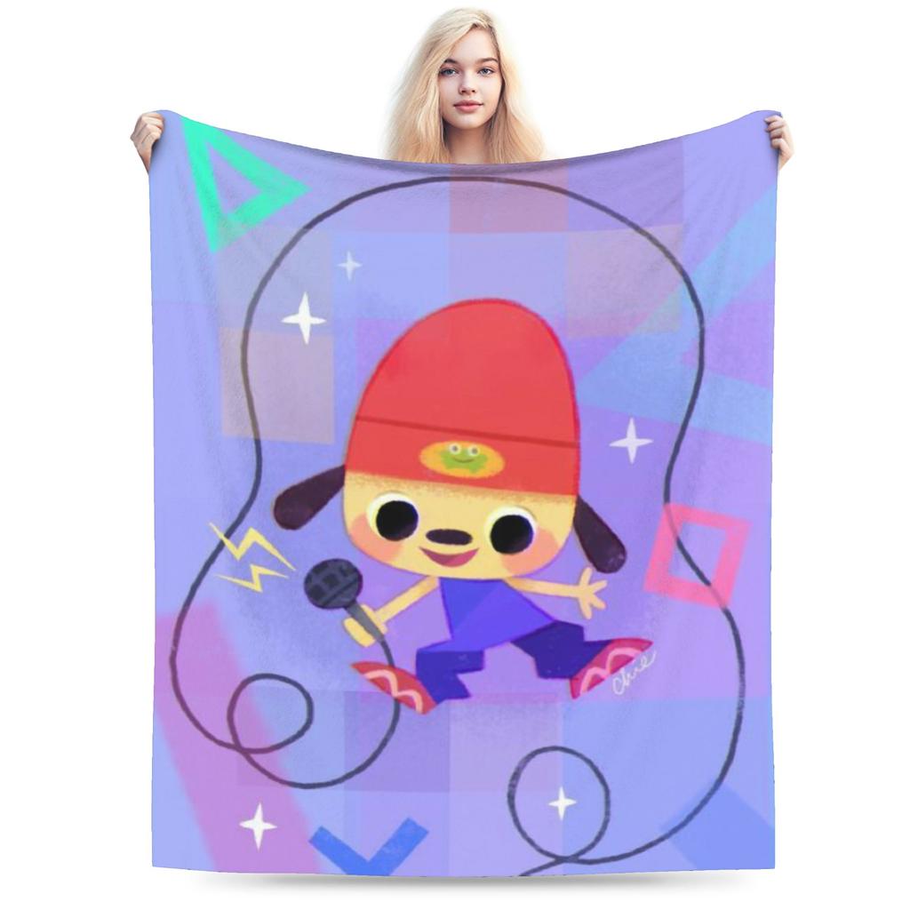 Parappas Print-Decke für Männer Frauen Warm Gemütlich Flauschig Überwurfdecken für Bett 50x60 Zoll Mehrere Größen