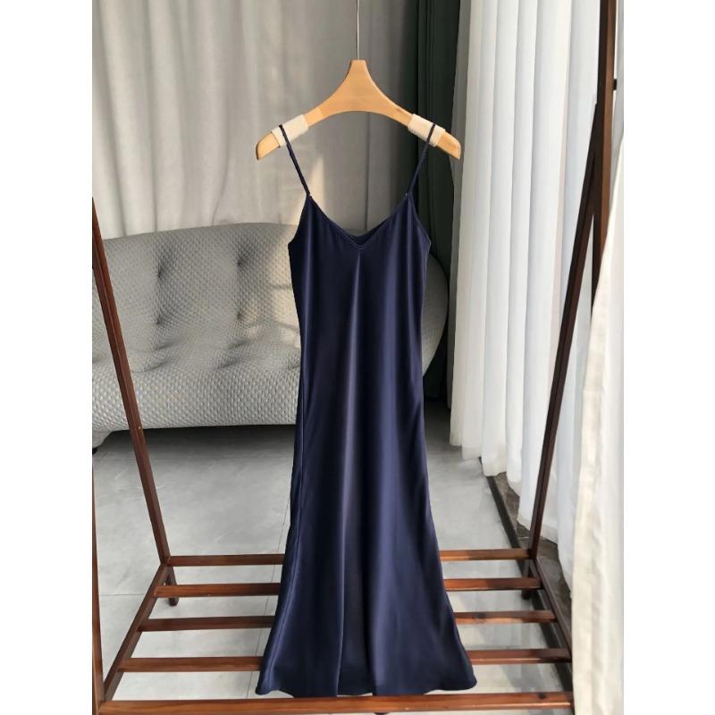 Silk Sexy Women's Beach Dress Women's Beach Wear Party Dress Set Summer Vacation Robe