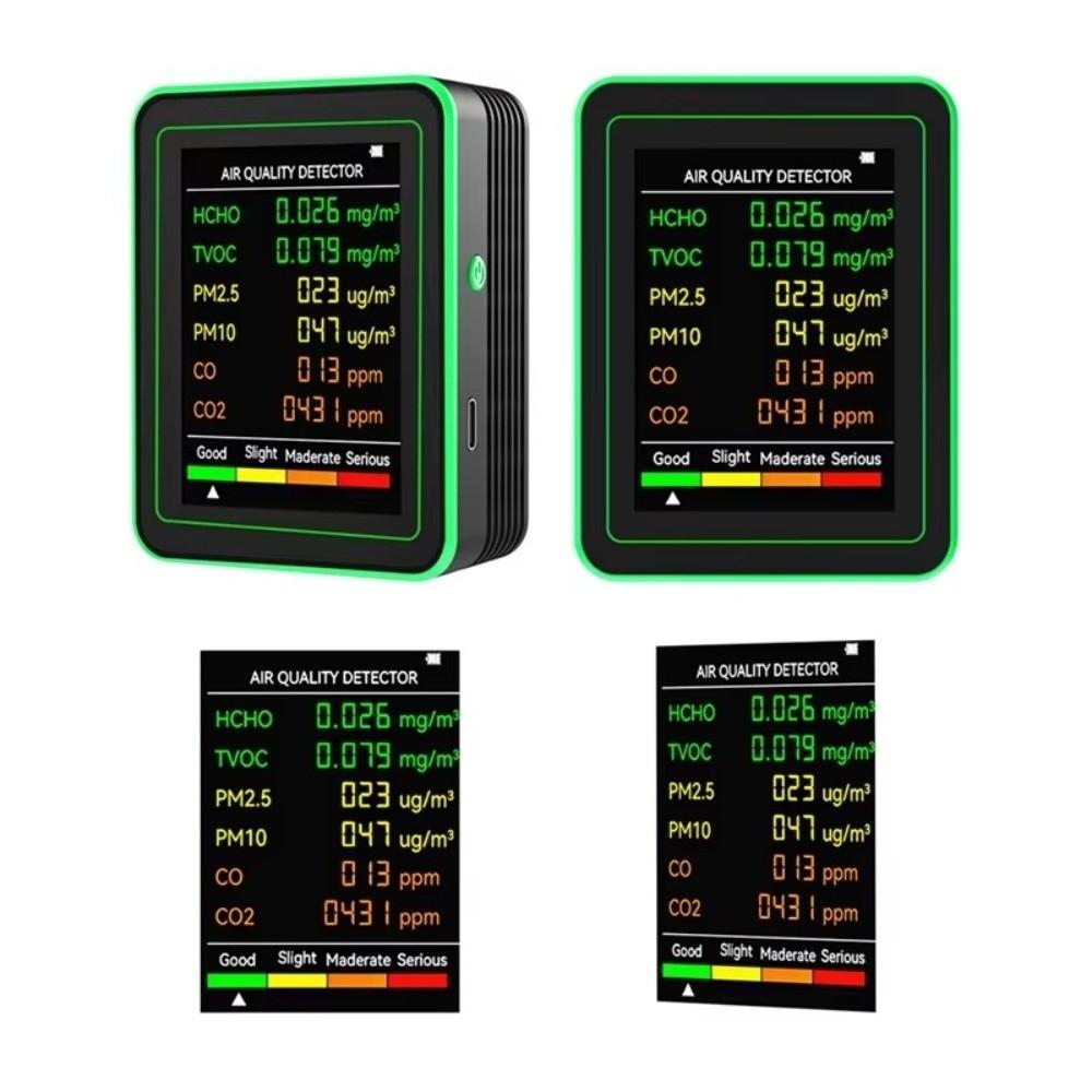 Automatic Display Air Quality Monitor Intelligent TVOC CO2 Sensor Carbon Dioxide Detector  Garage
