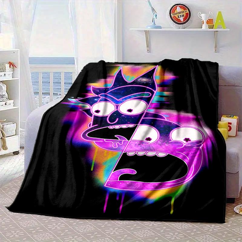 Monster Scientist Blanket Flannel Blanket for bed, sofa, Camping, Hiking, Picnic Essentials, gift for family Fan gifts