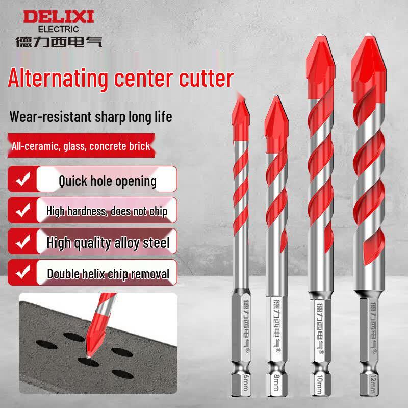 DELIXI ELECTRIC Multi-Function Eccentric Triangle Drill Bit