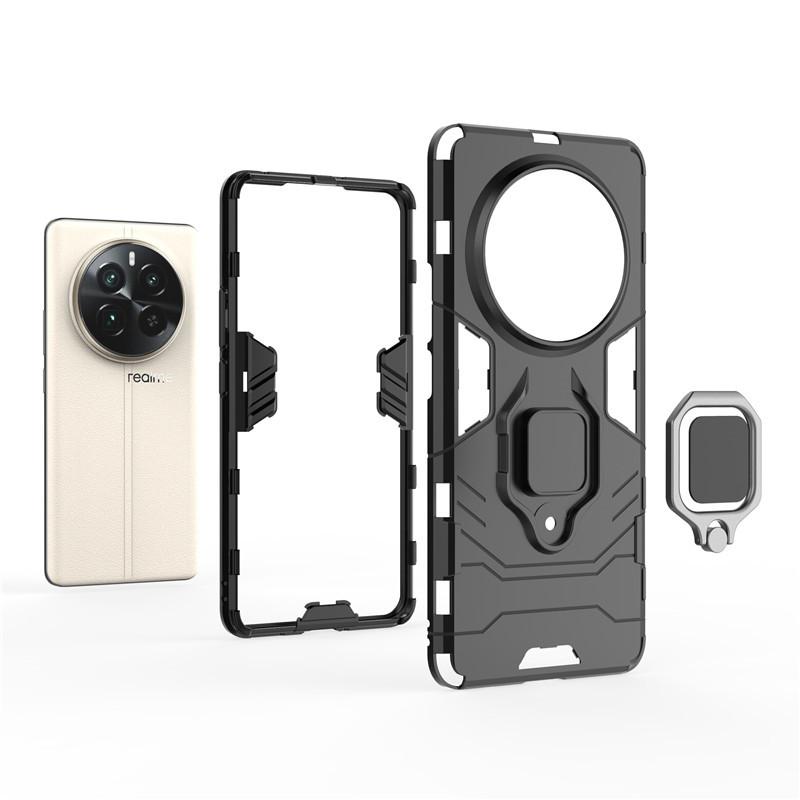 For Realme 12 Pro Plus Case For Realme 12 Pro Cover Armor Finger Ring Shockproof Protective Bumper For Realme 12 Pro Plus