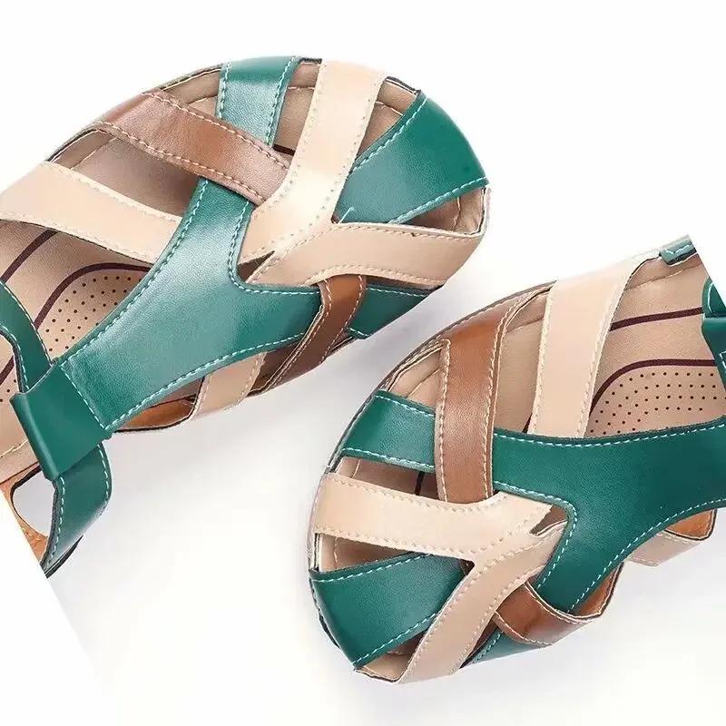 Females Sandals New Summer  Roman Outdoor Flat Soild Beach Shoes for Women Platform Sneakers Slip On Flip Flops Casual Mules