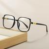 2pcs/4pcs Women'S Stylish Flat Glasses Retro Decorative Eyewear Vintage Square Full-Frame Non-Prescription Clear Lenses