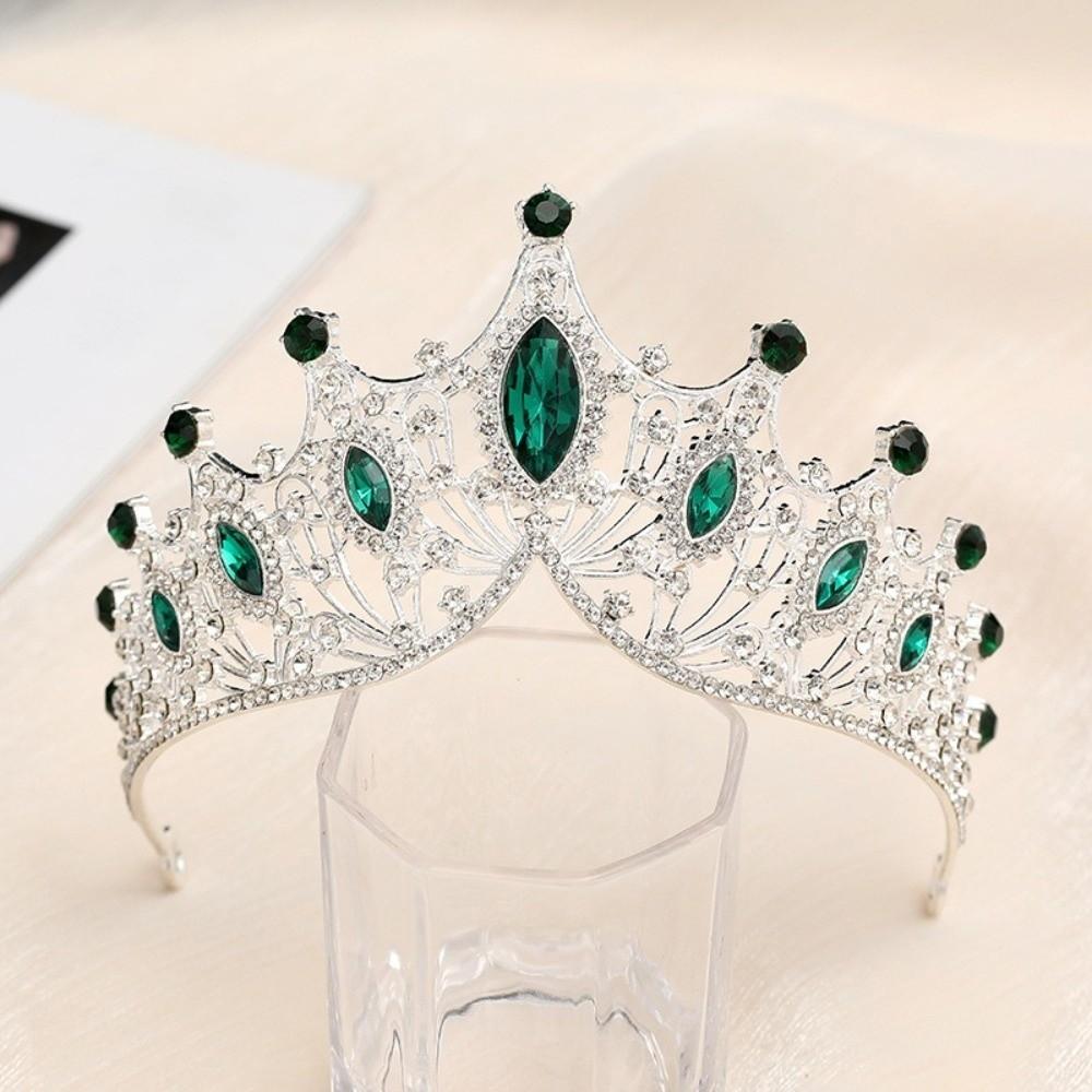 Alloy Queen Princess Crown Baroque Prom Dress Jewelry Vintage Bridal Headband  New Year