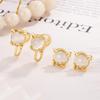 2026 Zodiac Horse Year Faux Cat's Eye Earrings for Women - Light Luxury Niche Design Horse Earrings