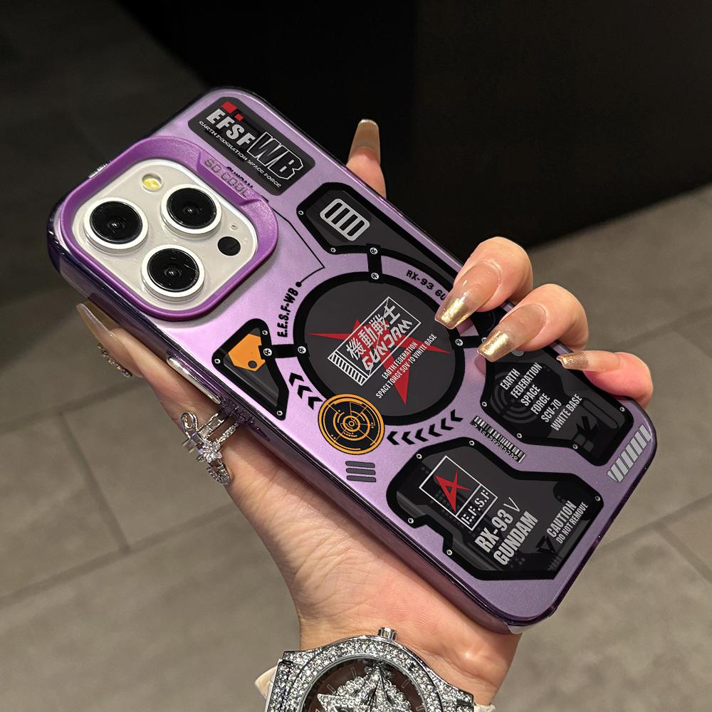 

Cool Mecha Pattern Phone Case for Xiaomi Redmi 15C 14C 13C 12C 10 Note 15 14 13 12 Pro Plus 4G 5G Silver Hard Cover Redmi Note 13 Pro 4G