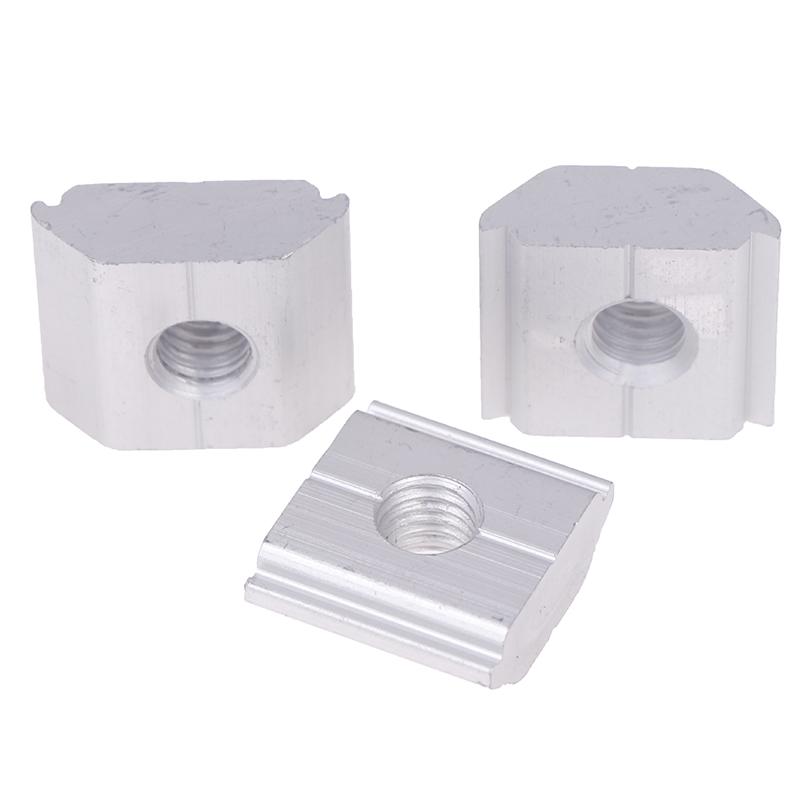 5pcs 21.2mm 22.3mm 23.7mm Solar Panel Mounting Aluminum Alloy Bracket End Mid Clamp T-Blocks Square Nuts M8 T-Sliding Nut