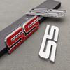 3D Metal Logo SS Car Body Sticker Rear Trunk Badge Front Grille Emblem For Chevrolet SS Camaro Cruze Equinox Blazer Accessoeies