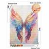 Adult Diamond Painting Kit DIY Angel Wings Sparkling Art Canvas for Relaxing Craft Home Wall Decor and Creative Handmade Gift Idea