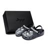 Crocs Classic clog 811 made starry sky angel wings dream ink splashing feeling gift box set hole shoes unisex black and silver