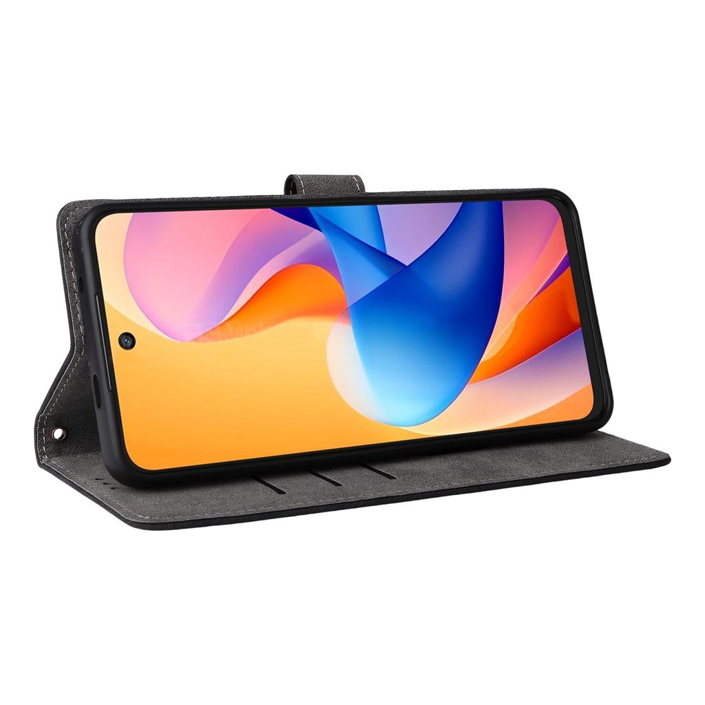 For TCL 60R 5G/60 5G Case Wallet RFID Blocking PU Leather Cover Stand with Strap