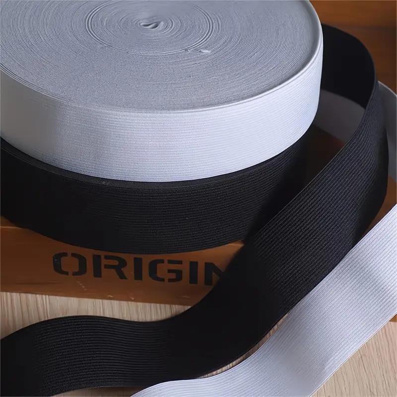 

10-Yard Flat Wide Elastic Band - Strong Elasticity for Skirts & Pants Waistbands 1.5cm 10 yards White