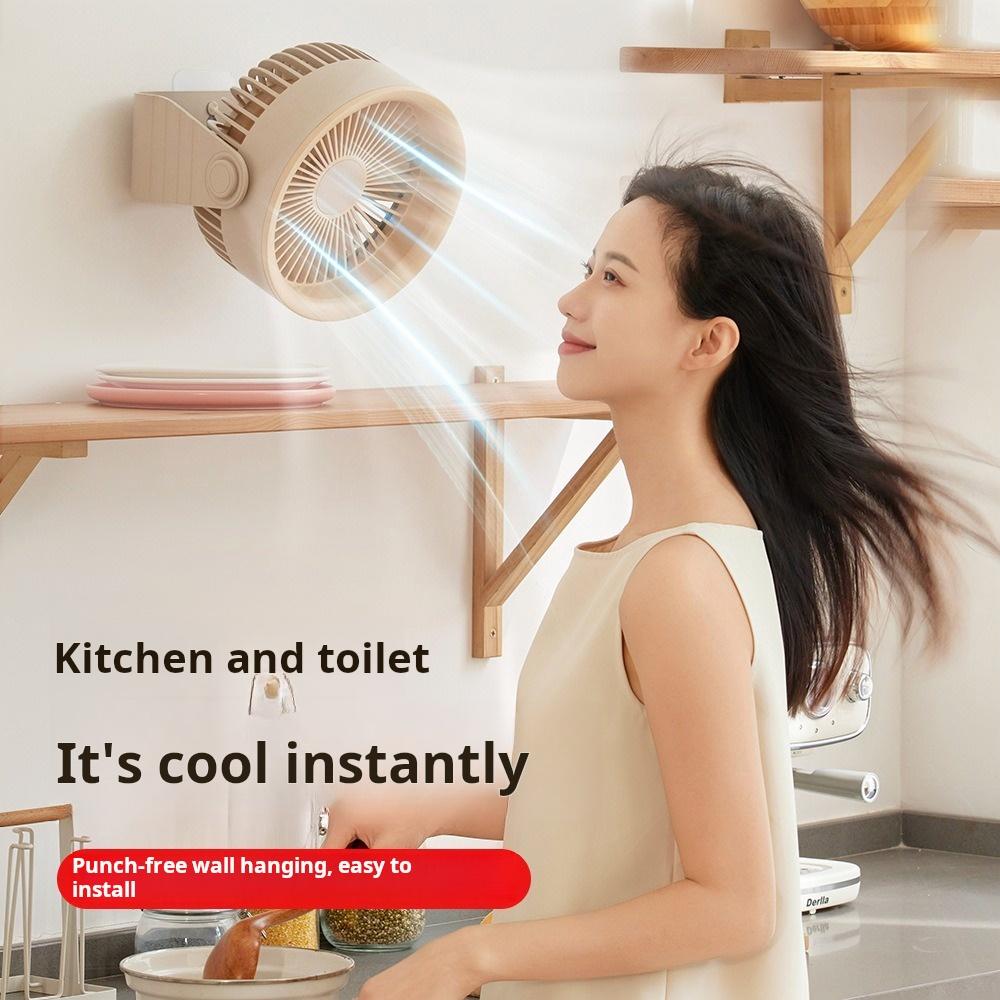 Electric Fan Circulator Wireless Portable Home Silent Ventilation Fan Desktop Wall Mounted Air Cooler Camping Fan Rechargeble