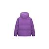 Reebok Hooded Zipper Letter Long Sleeve Down Jacket Unisex Jacket Deep-Purple 24FRM207UGP4