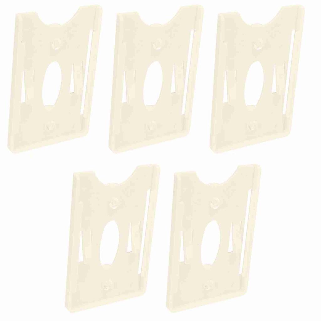 5 Pcs IC Card Holder Windshield Card Display Sleeve for Community Personnel Vehicle Management with Suction Cup