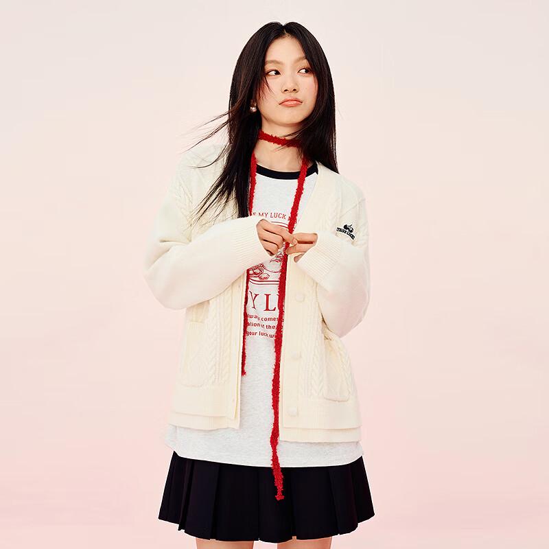 Ledin V-Neck Loose Knit Cardigan M
