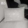 Fashion Classic Car Seat Cover Full Set Bling Diamond Interior Accessories Women Cushion Breathable Universal for All