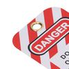 20Pcs Lockout Tagout Tags Kit PVC Plastic Reusable Engineering Safety Warning Signs Red