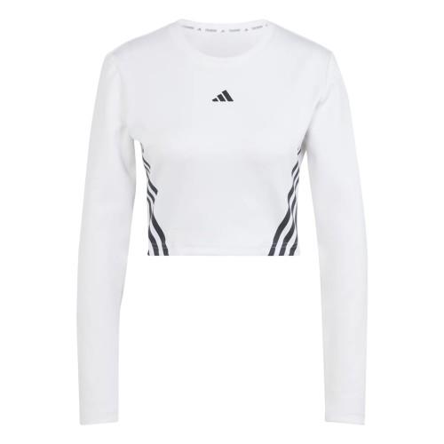 Adidas Womens/Ladies Hyperglam Aeroready Long-Sleeved Crop T-Shirt
