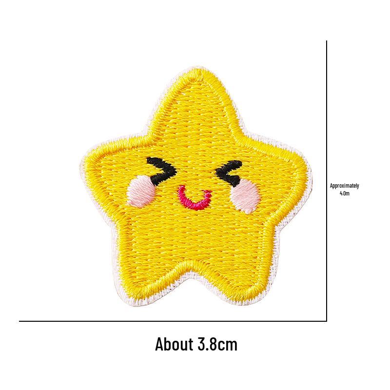 Self-Adhesive Embroidery Cartoon Patch Stickers for Clothes and DIY Journals