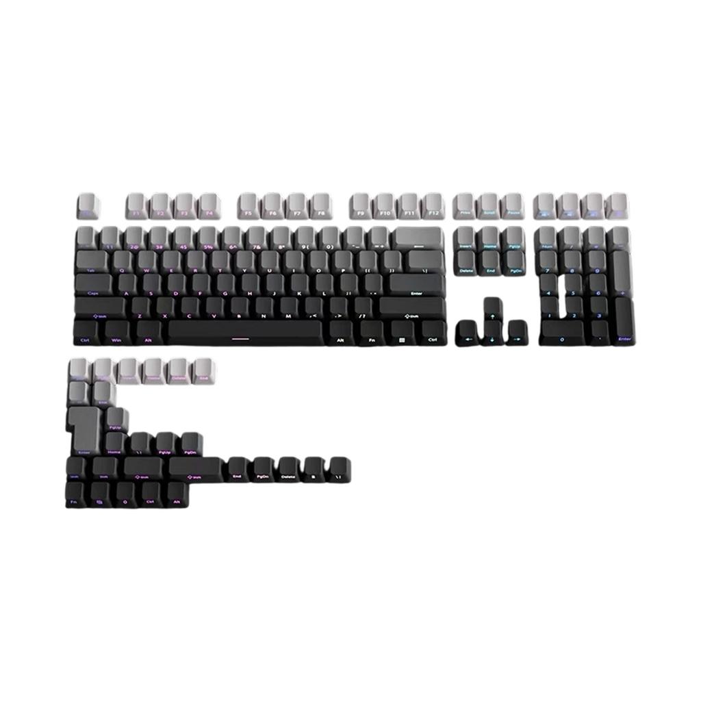 Gradation Keycaps Cartoon 133 Keys PBT Keycap Mechanical Keyboards Caps for 6.25U Keyboards Gaming Accessories