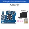 Raspberry Pi 5 PoE Ethernet Expansion Board with Type F Cooling Fan, 802.3af/at Standard