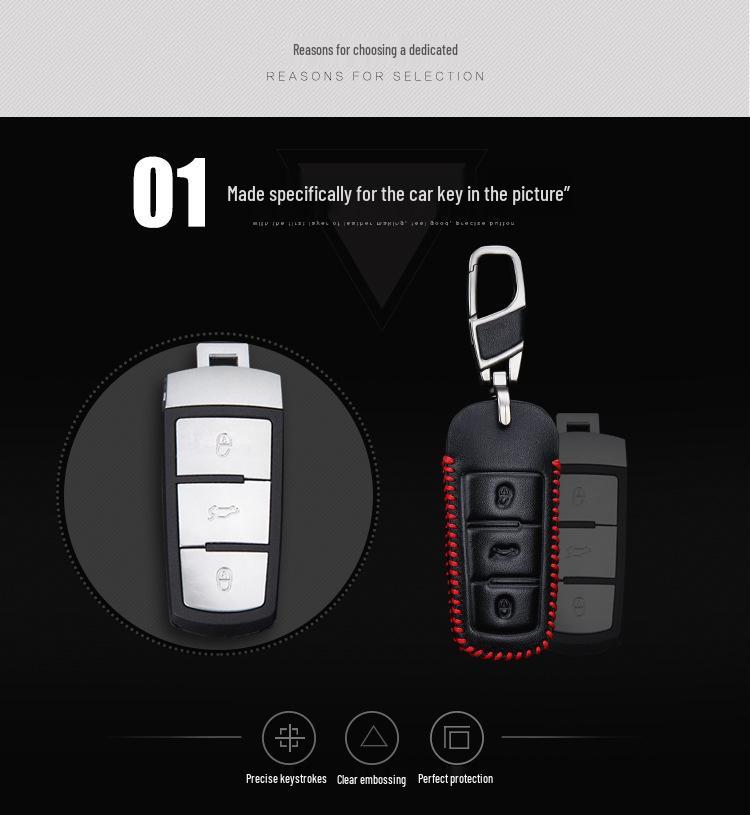 Volkswagen New Magotan CC Leather Remote Key Case B7L B6