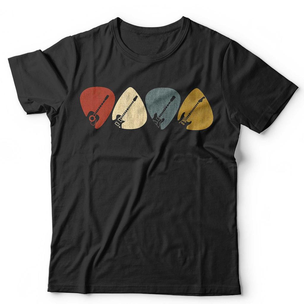 Guitar Pick Tshirt Retro Unisex Rock N Roll Fathers Day Vintage Guitarist Gift