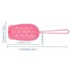 1pc Body Wash Shower Exfoliating Scrub Sponge Foam Bath Brush Massager Light Beige Cleanser Cleaning Pad Bathroom Accessories