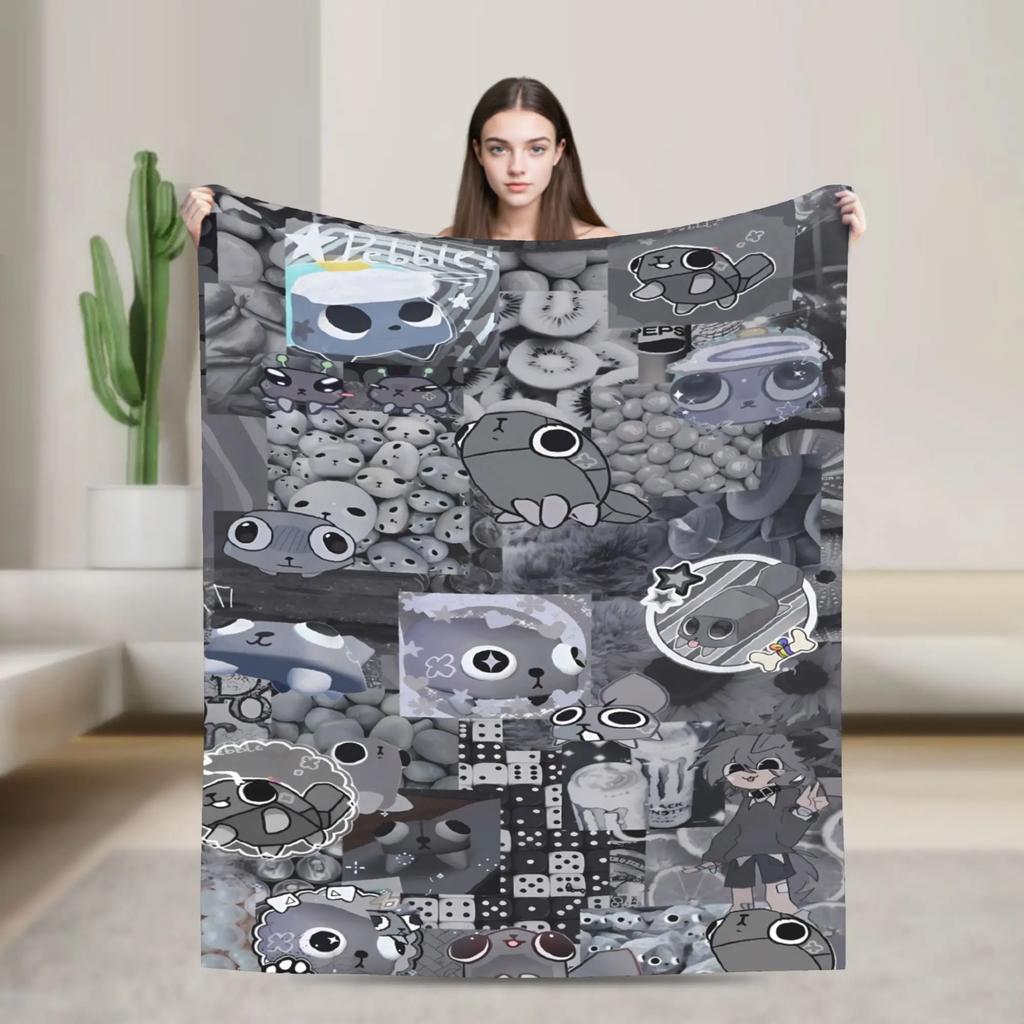 Super miękki koc Bassie Dandys World na kemping Pluszowa pościel Flanelowe narzuta na łóżko Pokrowiec na sofę