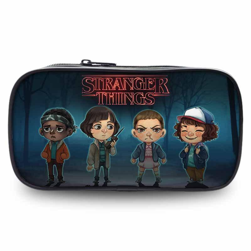 Stranger Things Student Pencil Case Large Capacity Single Layer Stationery Box Stationery Bag Storage Bag Environmentally Friendly And Portable