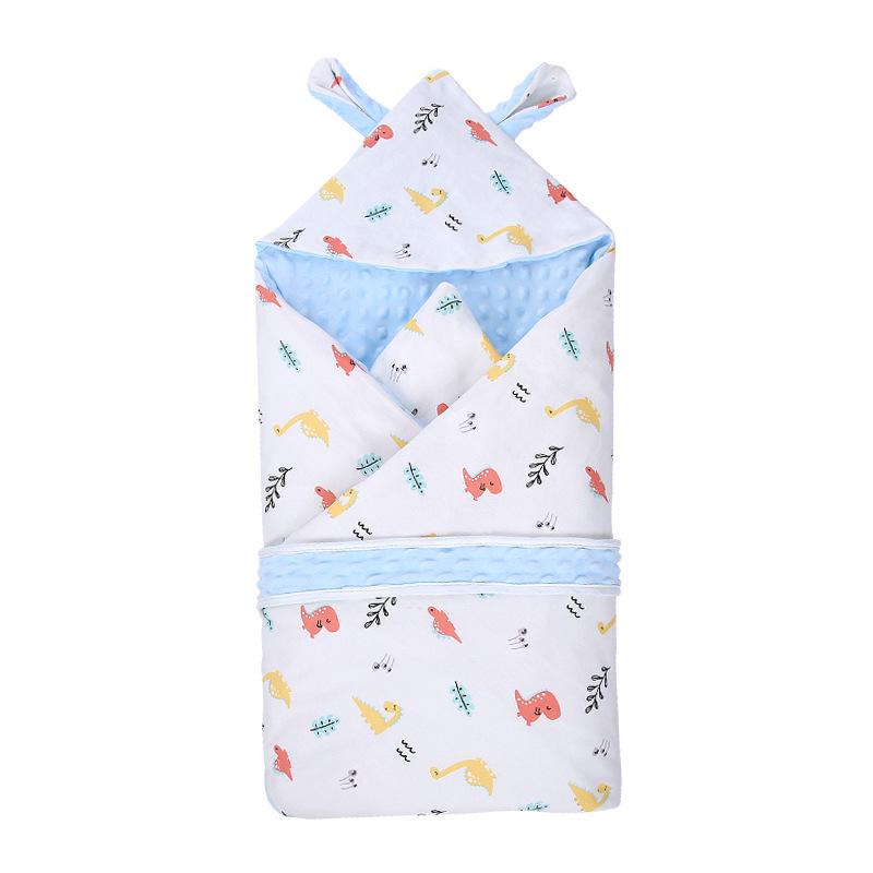 Novorozenecká deka zabalená do fleecu z fazolí Čtyřsezónní univerzální novorozenecká deka Čistá bavlna