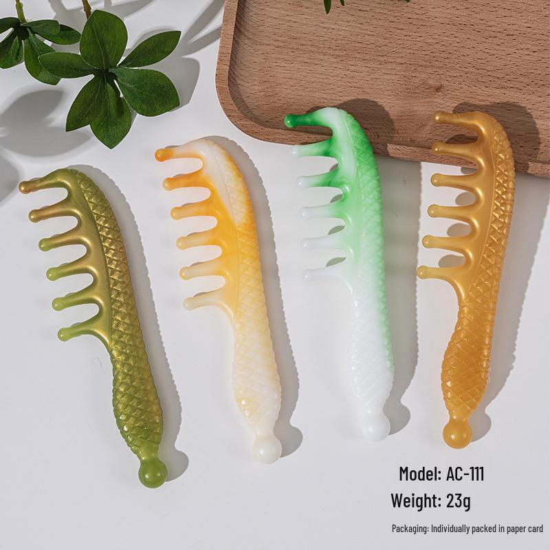 Scalp Meridian Head Therapy Gua Sha Facial Cupping Massage Comb