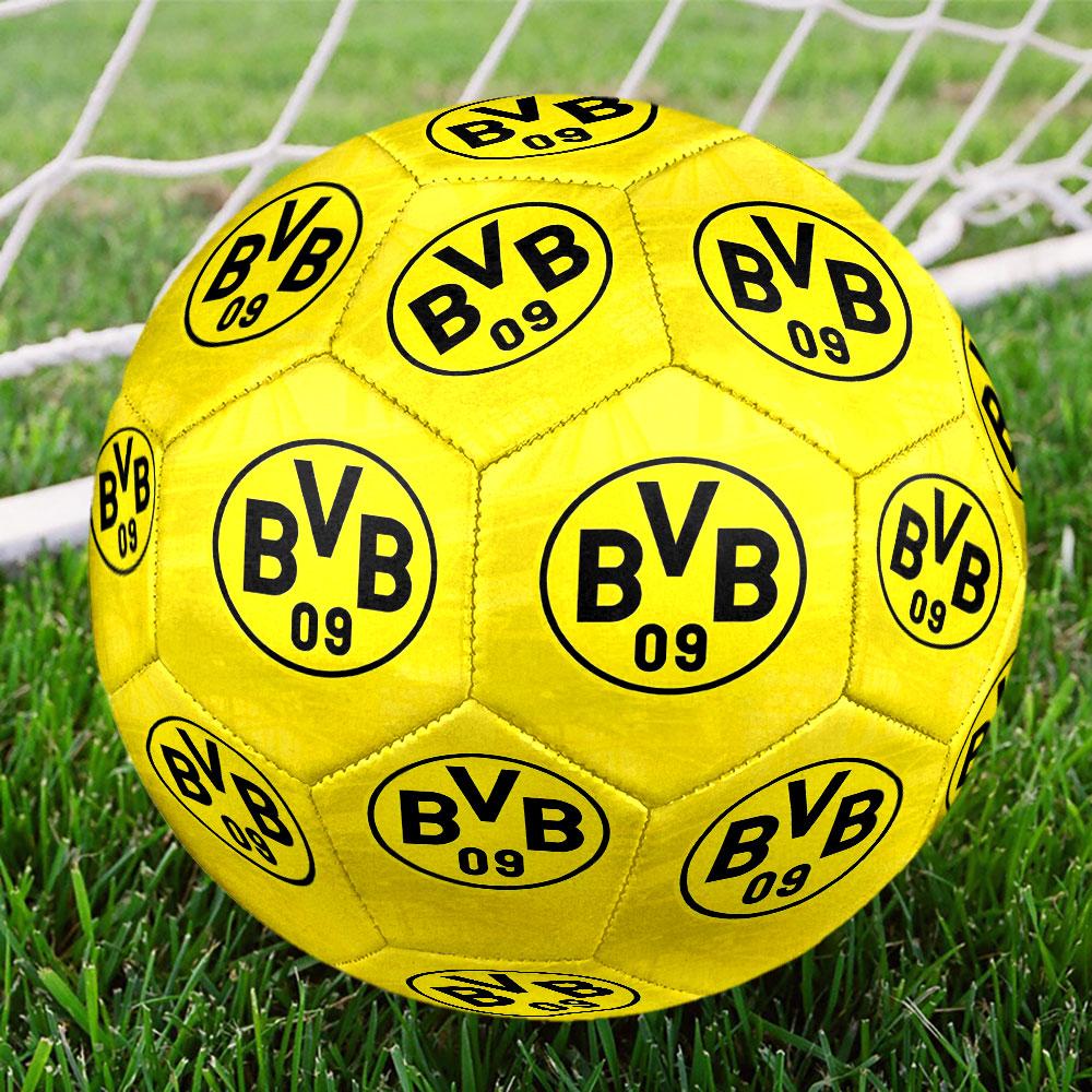 Borussia Dortmund Print Size 5 Soccer Ball, Standard Match Football for Sports Game and Team Practice, Ideal Gift for Soccer Fans
