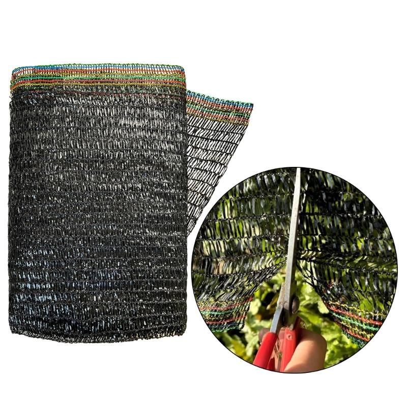 Breathable Sun Resistant Garden Shade Cloth Mesh For Vegetables Flowers Greenhouse Raised Beds Black Outdoor Plant Cover